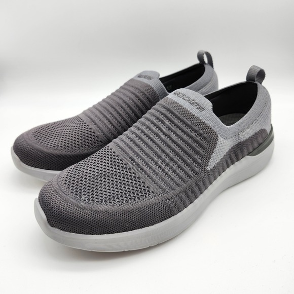 Skechers Lattimore Carlow Slip On Sneakers Mens Gray Lightweight Shoes loafer - Picture 1 of 9